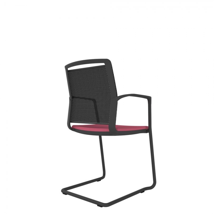 Mesh Back Chair With Cantilever Frame